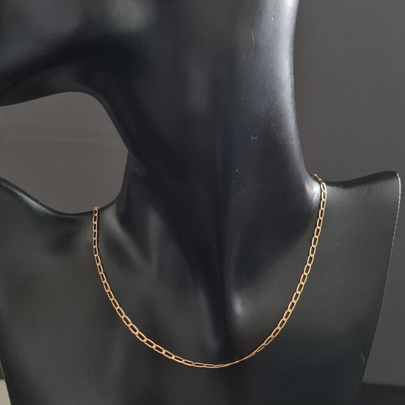 Fine chain necklace 20 inches in 18k real gold - Picture 1 of 14